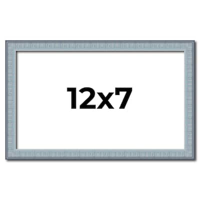 12x7 Frame Rustic Sky Blue Solid Wood Picture Frame | 0.75 Inch