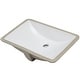 preview thumbnail 2 of 31, Novatto NP-U193902 Rectangular Undermount White Porcelain Sink with Overflow Drain Options, 18 x 13-inches