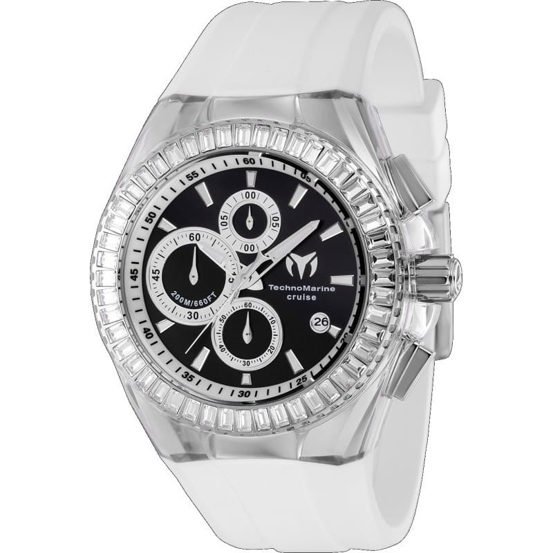 Technomarine Men's TM-121147 Cruise Quartz VD57 Metal Dial Watch - Black