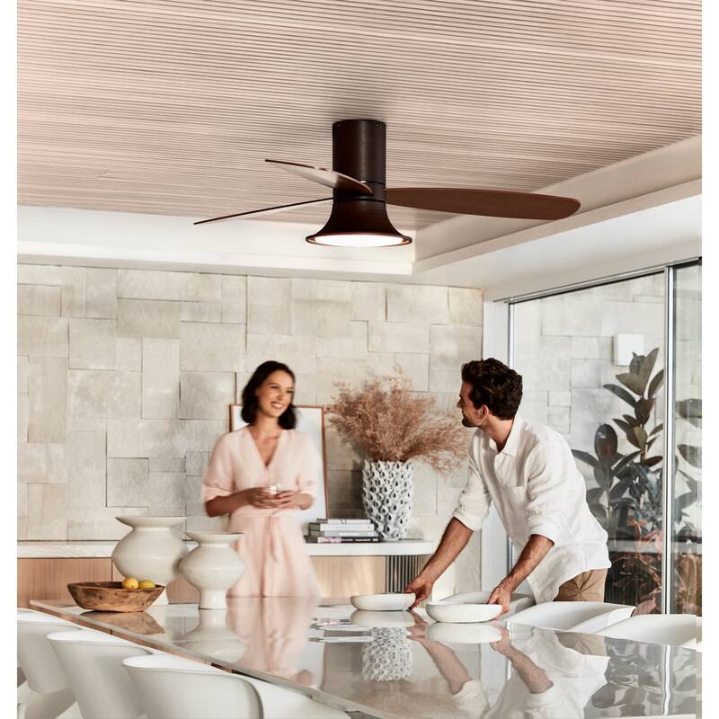 Lucci Air Flusso 52" Light with Remote Ceiling Fan