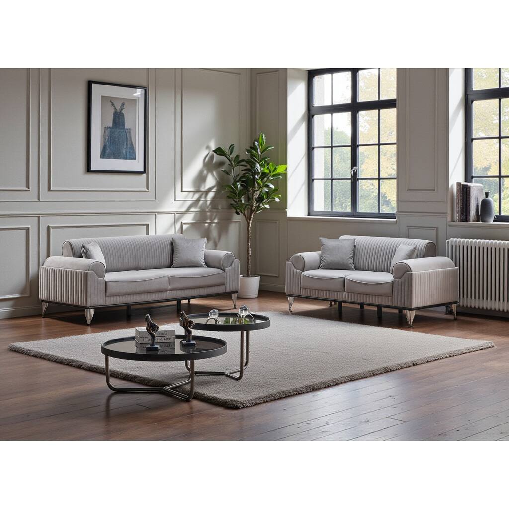 Devanto 2 Pieces Living Room Sets 1 Sofa 1 Loveseat