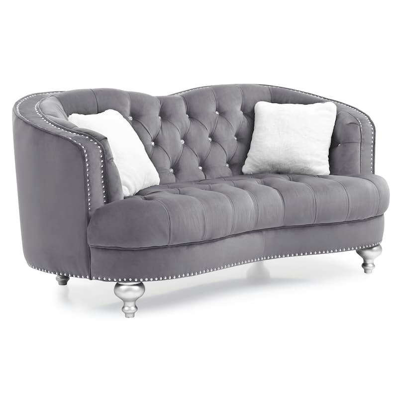 Jewel Velvet Loveseat