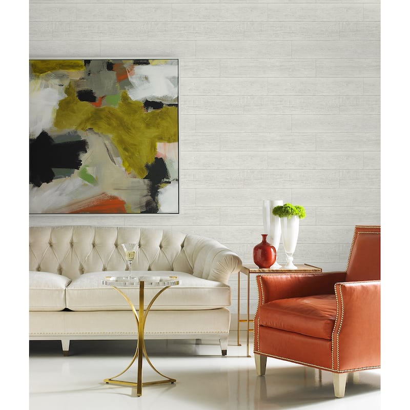 Luxe Haven Rustic Shiplap Peel and Stick Wallpaper