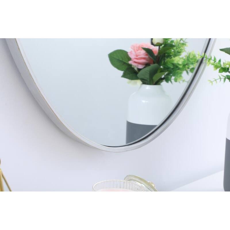 Carson Carrington Labbemala Metal Frame Oval Mirror