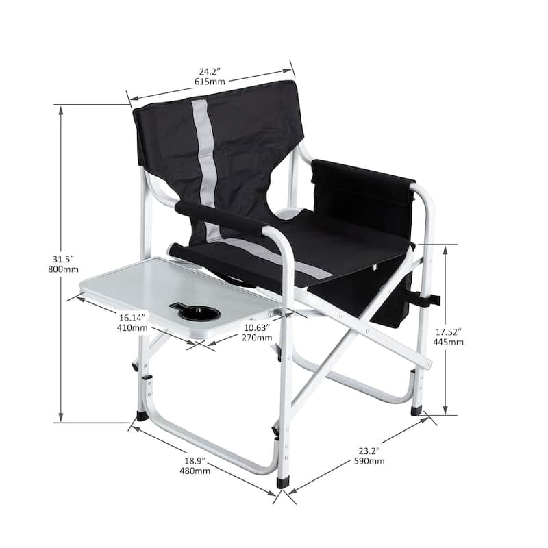 2-piece Folding Lightweight Oversized Directors' Chairs