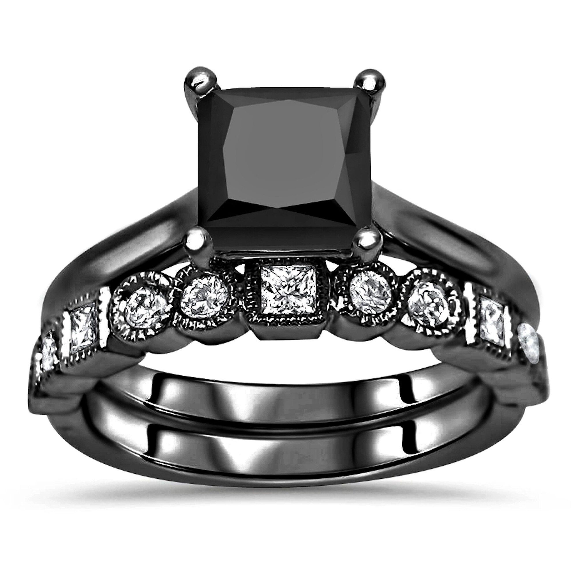 Black gold wedding set clearance