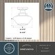 preview thumbnail 6 of 11, VAXCEL Eastgate 1-Light Schoolhouse Semi Flush Mount Ceiling Lighting Fixture, White Frosted Opal Glass Shade