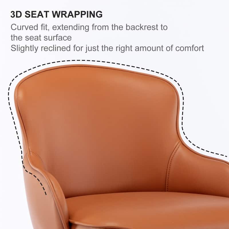 Modern Stainless Steel Swivel Leather Bar Chair with Adjustable Height and Backrest
