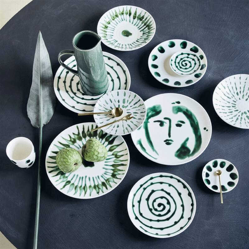 Small Plate Arts & Craft Swirl- A - A
