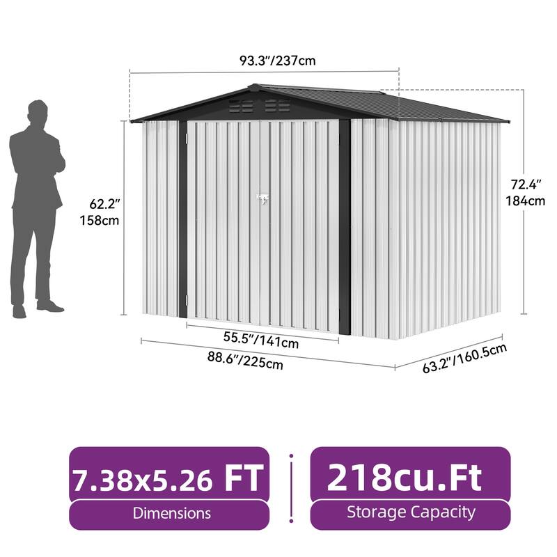 Steel Outdoor Storage Shed