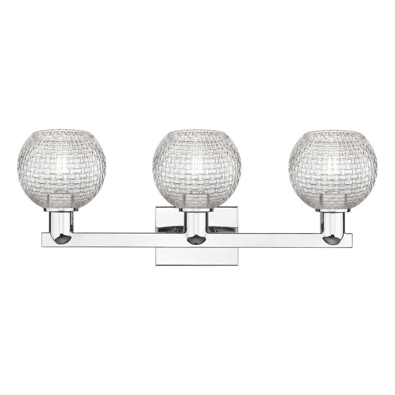 Innovations Lighting Endless Possibilities Arcadia - Athens - 3 Light 25" Basketweave Bath Vanity Light