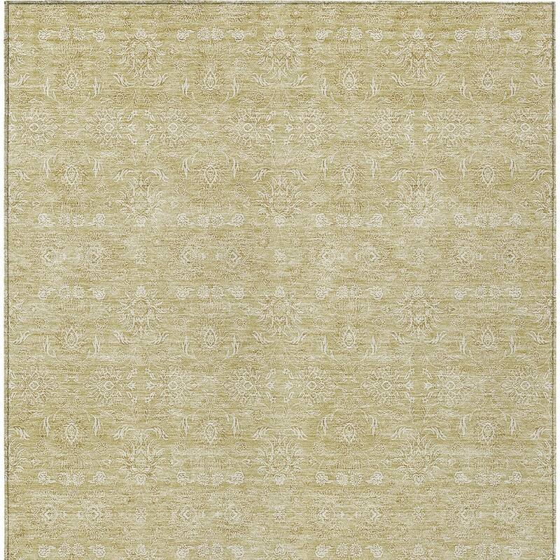 HomeRoots Floral Transitional Rectangle Outdoor Rug