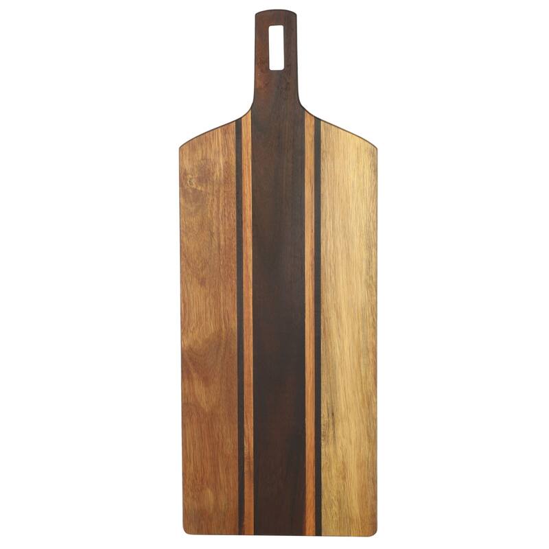 Kenmore San Ysidro 26.5" x 10" Acacia Wood Cutting and Serving Charcuterie Board W/ Handle - Brown