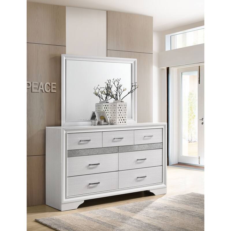 Miranda Contemporary Wood 7-drawer Dresser White
