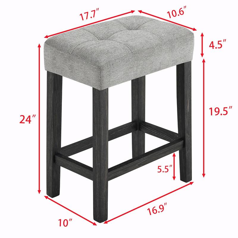 4-Piece Bar Table and Chairs Set, Dining Table Set