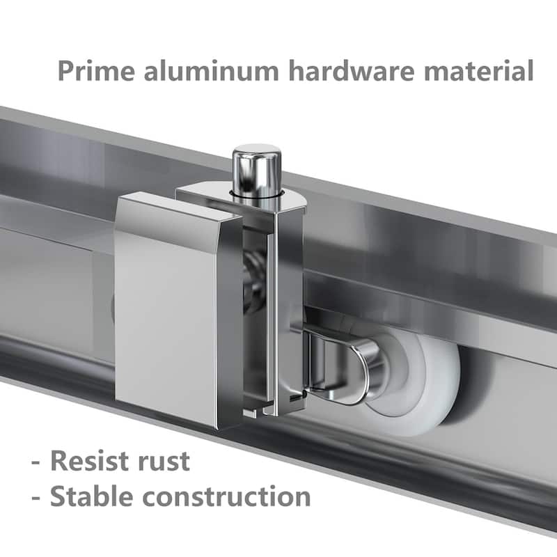 Elegant Corner Entry Shower Enclosure in Sliding Shower Doors 34 in. W x 34 in. L x 72 in. H Shower base not included.