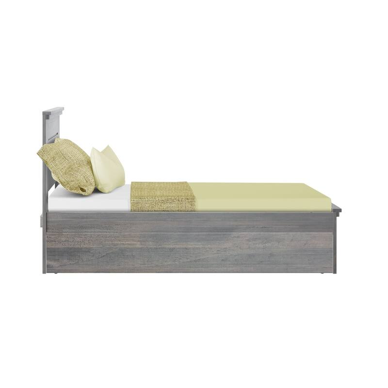 Max and Lily Farmhouse Twin Bed with Panel Headboard with Trundle