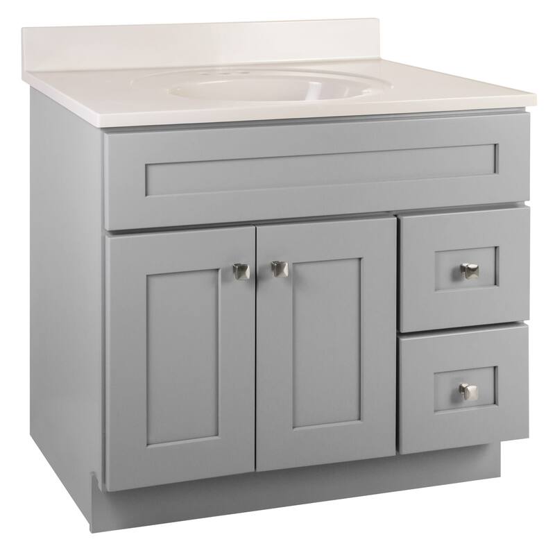 Design House 216127 Brookings 37" Free Standing Single Basin Vanity - Gray