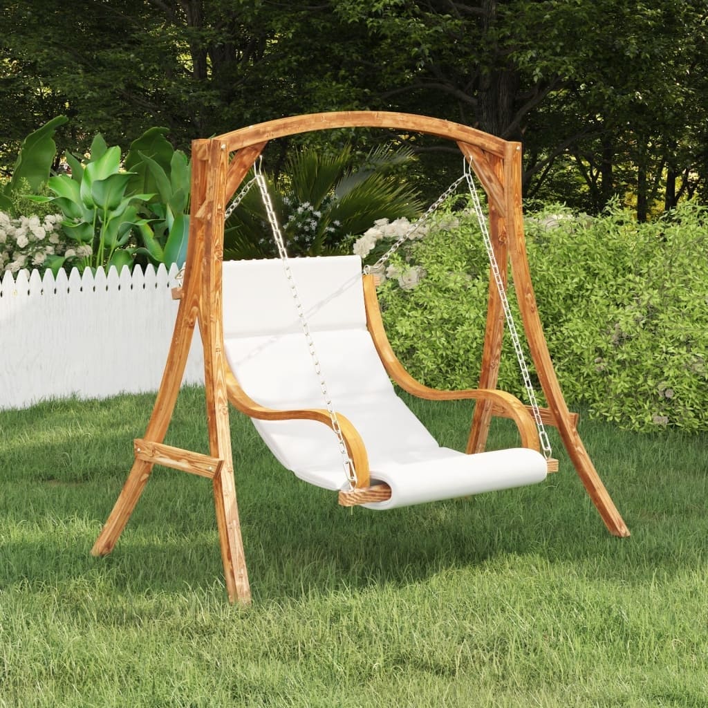 Solid wood garden swing seat discount