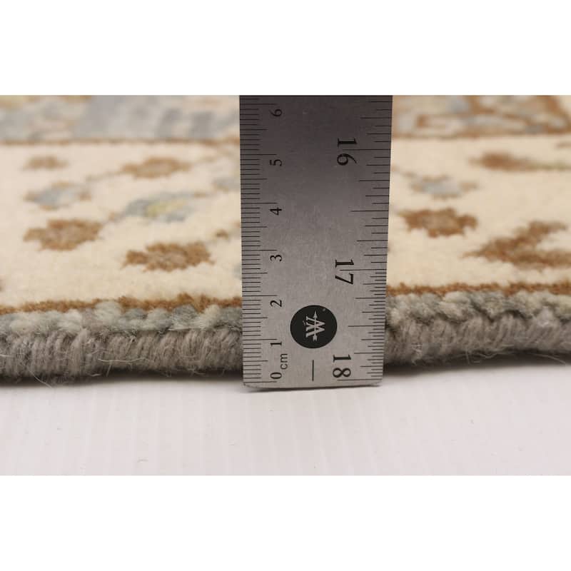 ECARPETGALLERY Hand-knotted Royal Oushak Grey Wool Rug - 2'8 x 7'11