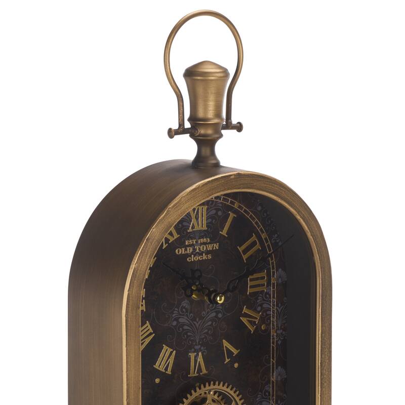 SEI Furniture Maximilian Bell Table Clock - 10"W x 6"D x 19"H