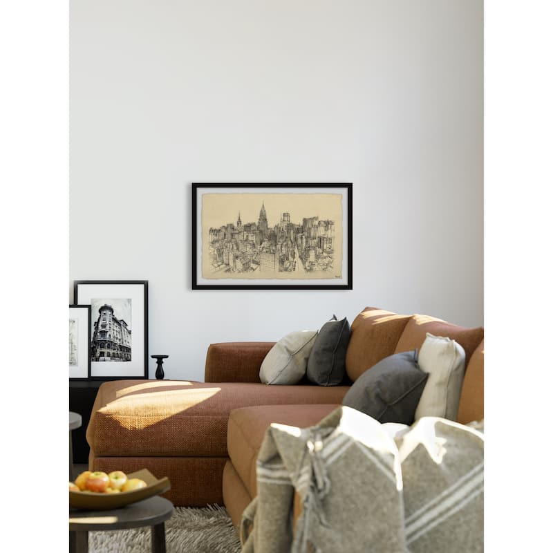 NYC Birds Eye View Framed Print