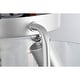 preview thumbnail 8 of 10, Warehouse of Tiffany Fortuna Semi Flush Mount Ceiling Light Satin Silver and Seeded Glass Finish 3-Light