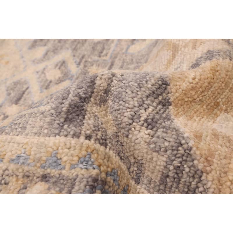 ECARPETGALLERY Hand-knotted Jules Serapi Dark Grey Wool Rug - 8'10 x 12'0