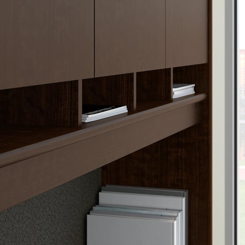 Series C 60W L Desk with Hutch and Drawers by Bush Business Furniture