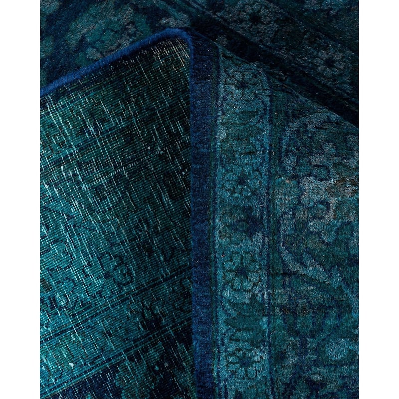 Fine Vibrance, One-of-a-Kind Hand-Knotted Area Rug - Purple, 3' 2" x 5' 2" - 3' 2" x 5' 2"