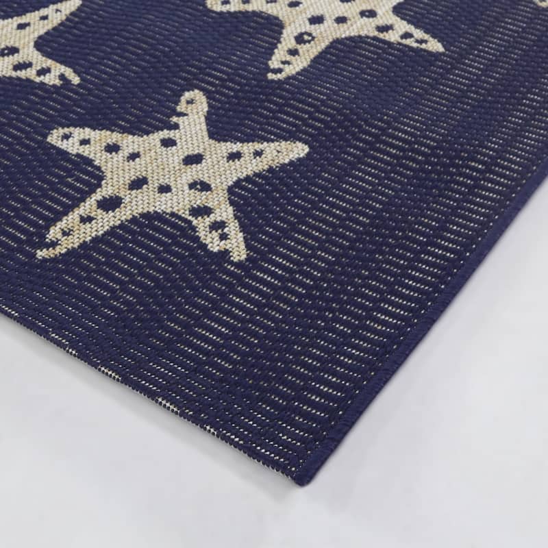 Delmira Coastal Starfish Area Rug