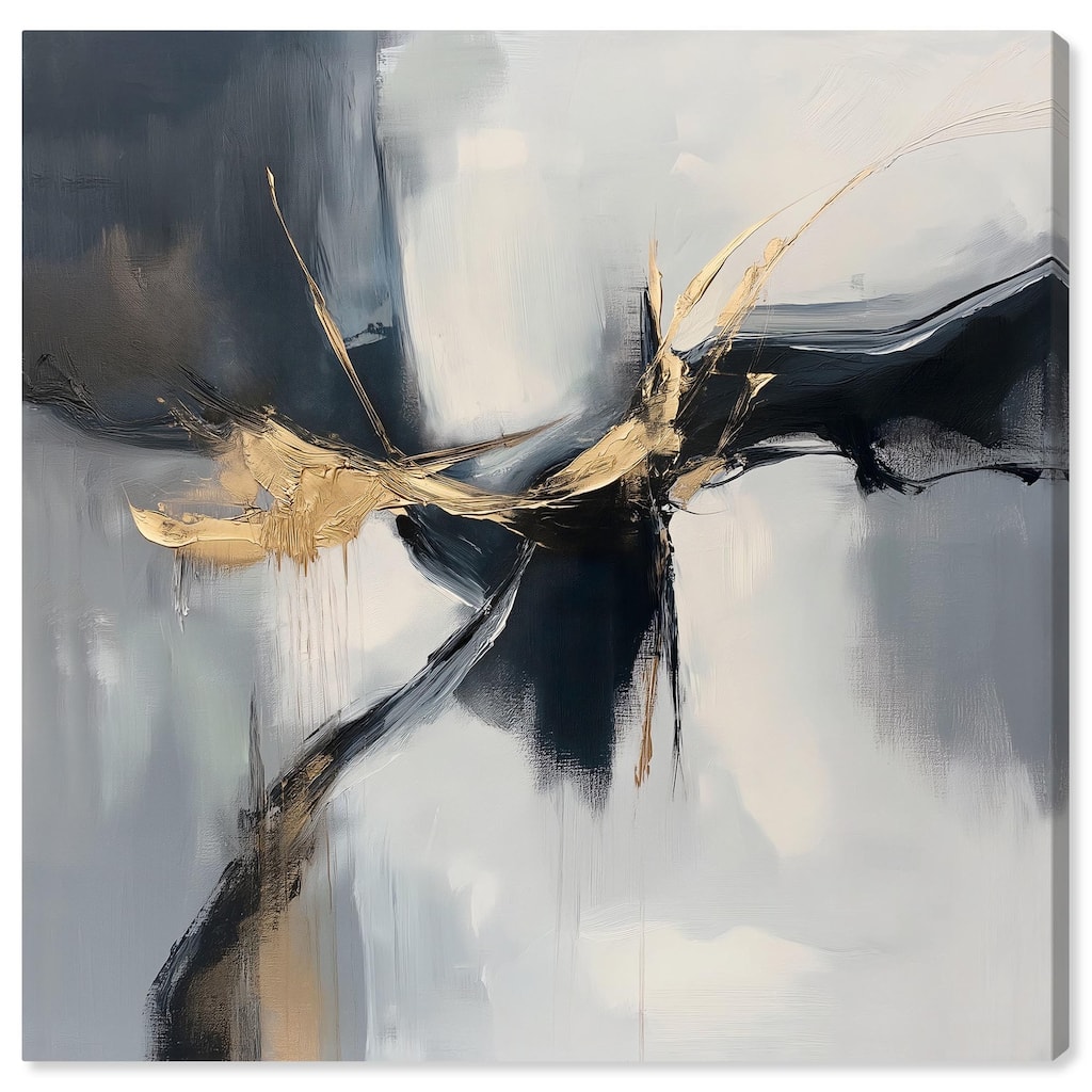 Golden Fissure I Canvas by Art Remedy, Gallery Wrapped