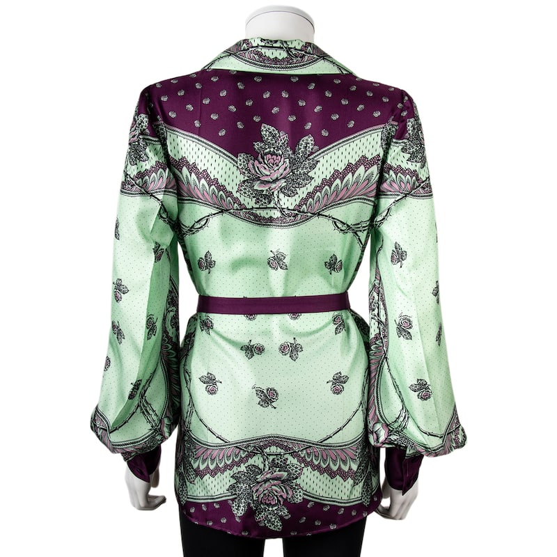 Gucci Silk Blouse with Paisley Print