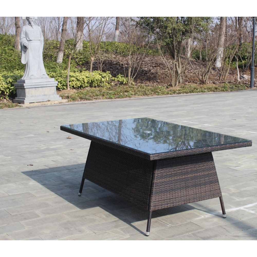 Rattan patio table only outlet