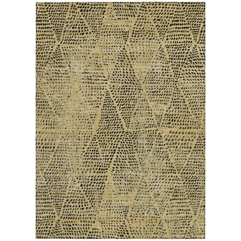 HomeRoots Geometric Transitional Rectangle Outdoor Rug