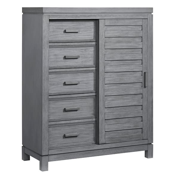 slide 2 of 8, Soho Baby Manchester Chifferobe Rustic Gray