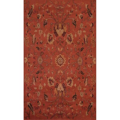 Floral Gabbeh Kashkoli Oriental Area Rug Wool Hand-knotted Carpet - 4'10" x 8'0"