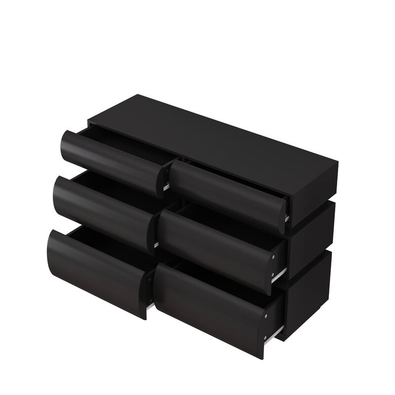 Modern 6/8 Drawer Dresser Chest without Handle