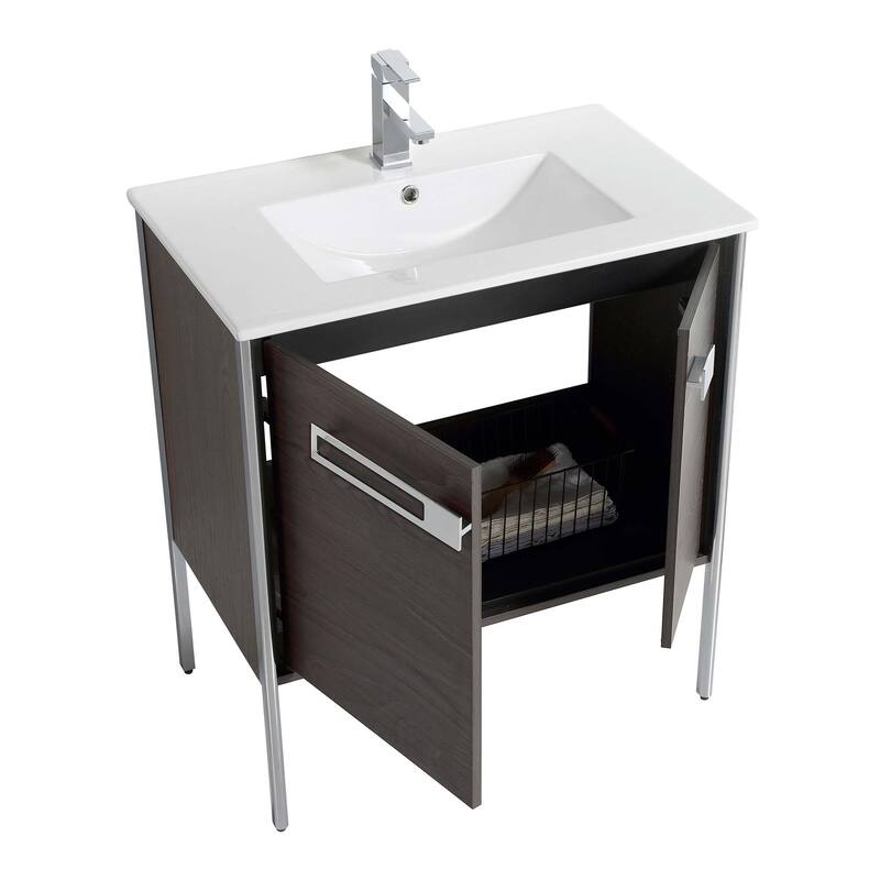 Fine Fixtures Oakville Bathroom Vanity with White Ceramic Sink