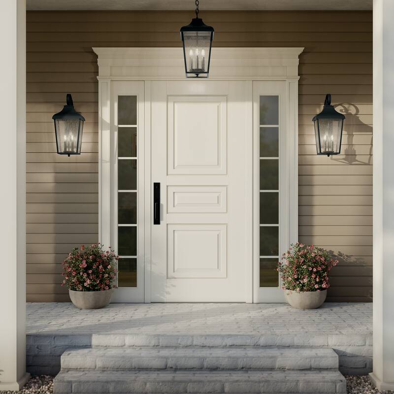 Kichler Lighting Forestdale 21.5 in. 2-Light Textured Black Outdoor Wall Sconce - 21.5 in