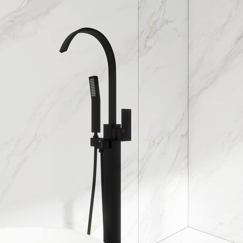 Single Handle Floor Mounted Clawfoot Tub Faucet - 8"48"