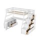preview thumbnail 18 of 19, Twin Size Loft Bed with 7 Drawers 2 Shelves and Desk