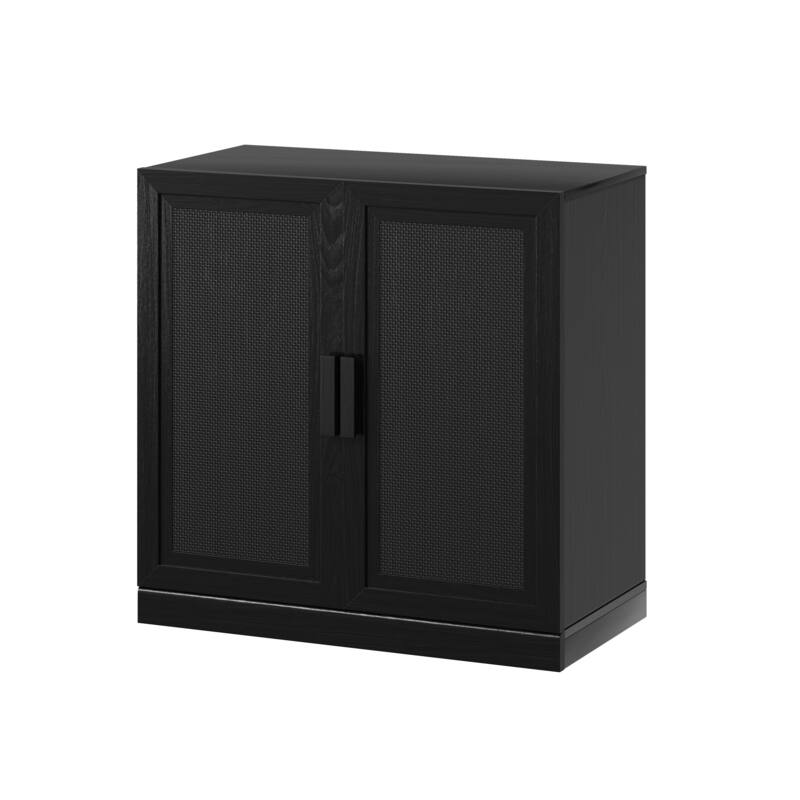 Modular Sideboard Cabinet with Storage Buffet Cabinet with Rattan Doors for Living Room Kitchen Dining Room Entryway