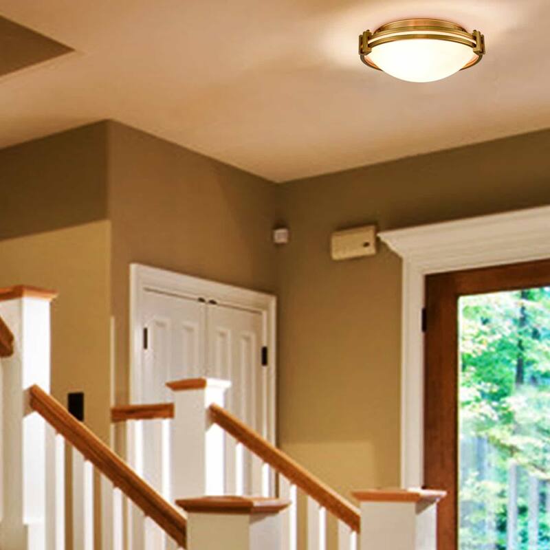 Robben Modern Flush Mount Ceiling Lighting 12-Inches , 2-Lights