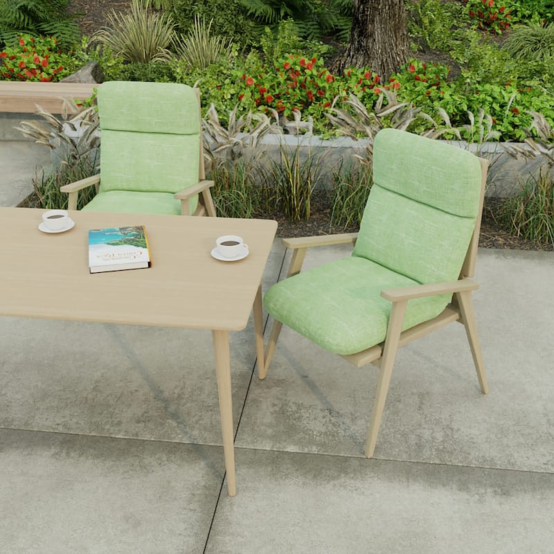 22" x 45" Outdoor Chair Cushion with Ties and Loop - 45'' L x 22'' W x 5'' H