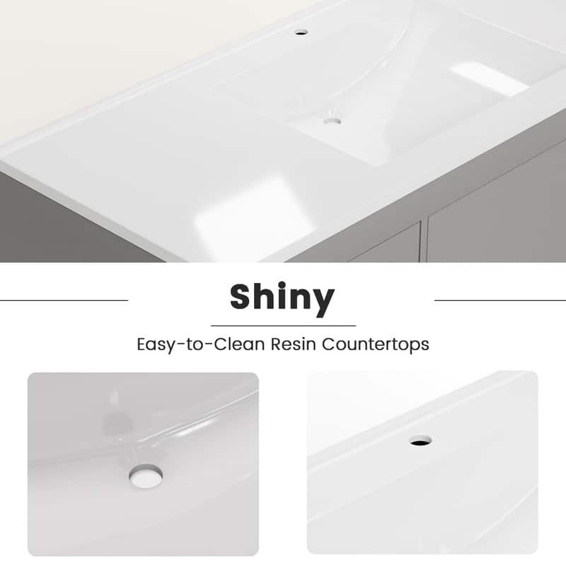 48-Inch Modern Bathroom Vanity with Sink,Ample Storage