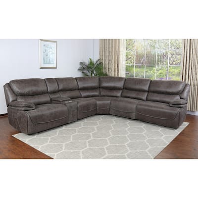 Steve Silver Parkland Smoke Grey Power Reclining Sectional