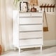 preview thumbnail 28 of 37, Walker Edison Modern Gallery Top Solid Wood Chest