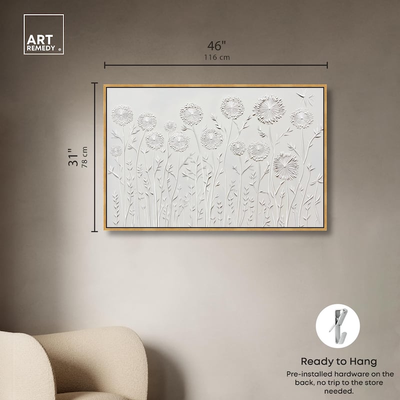 Floral Lace II Canvas by Art Remedy