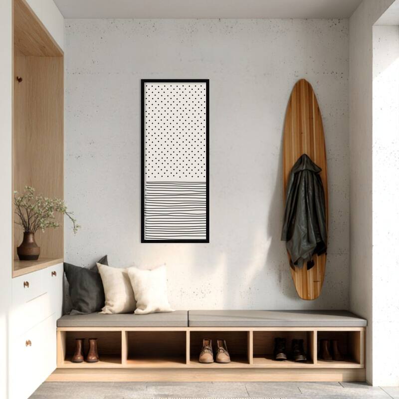 Amanti Art Framed Fabric Pinboard Minimal Line Vibes #1 by Jay Stanley Printed Bulletin Board